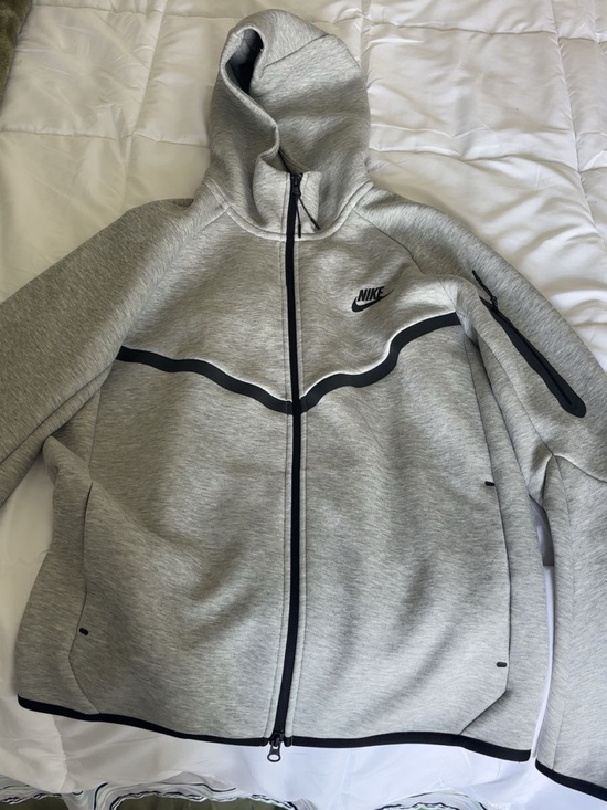 Nike Other - Nike Gray Full-Zip Hoodie with Black Accents